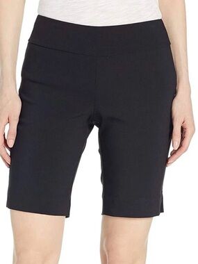 Patchington Black Slim Fit Bermuda Shorts
